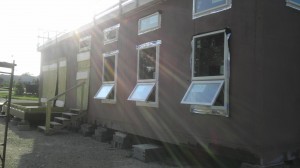 Check these windows out with a heavenly glow from the sun!!